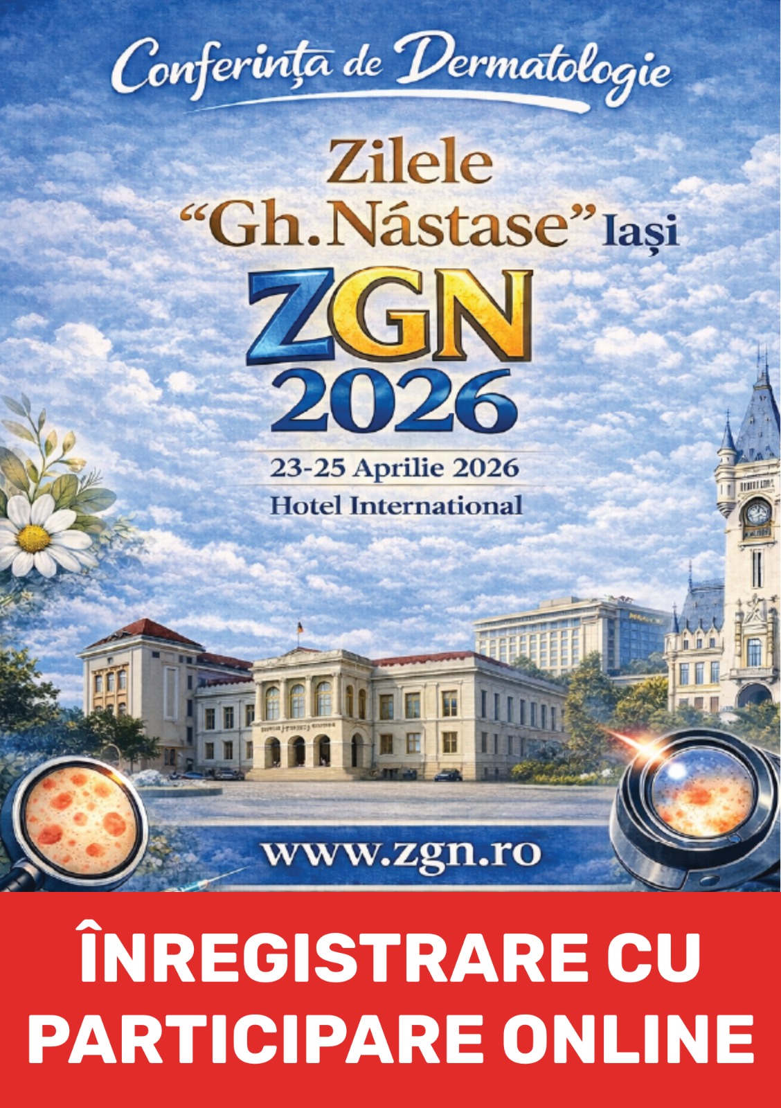 Conferința de Dermatologie "Zilele Gh. Năstase" 2026 - participare ONLINE (Toate categoriile profesionale)