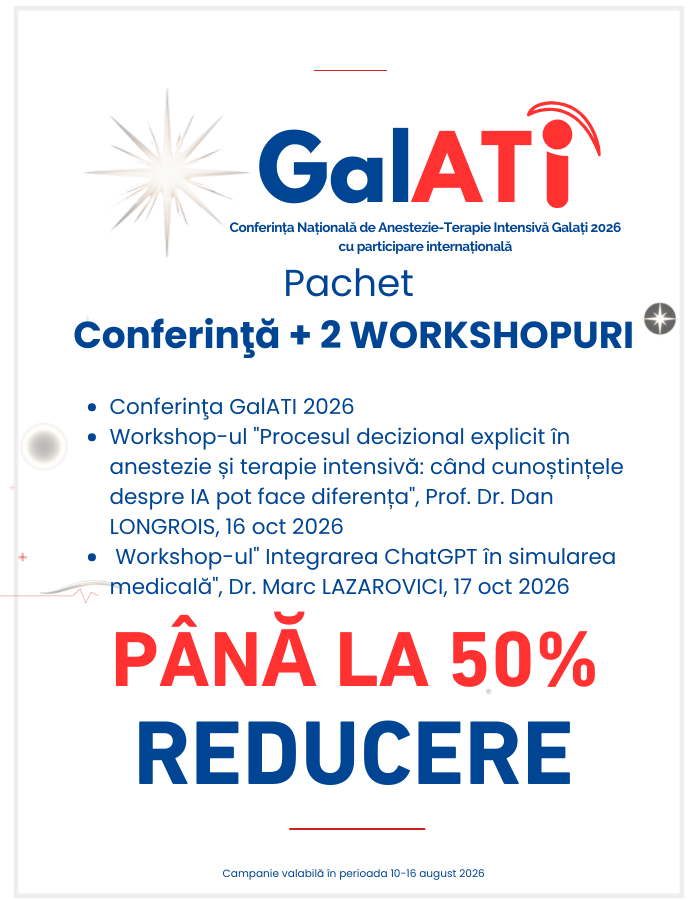 Pachet Conferința GalATI 2026+2 Workshop-uri, Galaţi & Online
