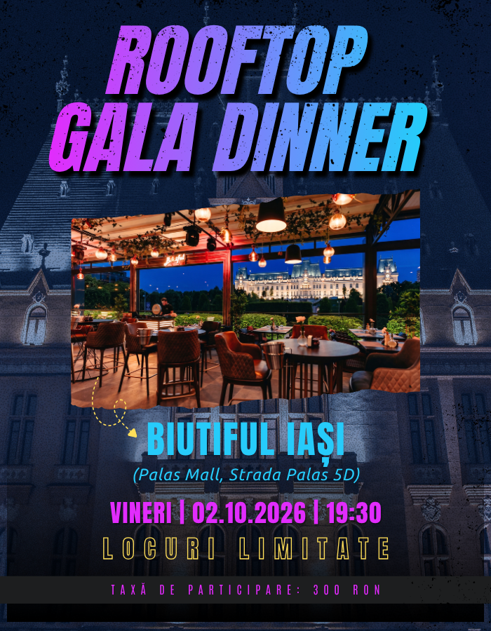 Rooftop Gala Dinner - Zilele Institutului de Psihiatrie Socola Iași